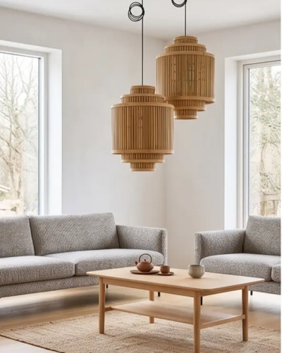 Bamboo Pendant Warm Home Lighting