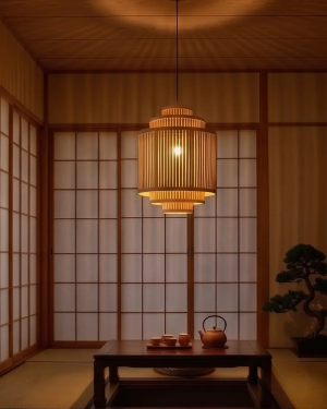 Bamboo Pendant Warm Home Lighting