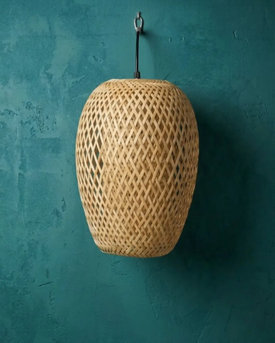 Bamboo Pendant Lamp Natural Rattan Lighting Decor
