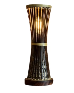 Minimalist Bamboo Lamp Shade Handwoven Light Fixture