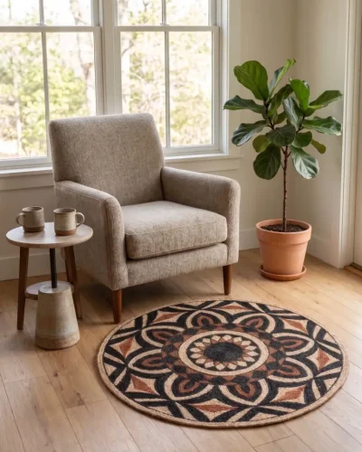 Round Shape Jute Rugs
