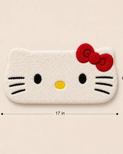 Hand‑Tufted Hello‑Kitty Wrist Rest