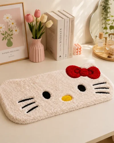 Hand‑Tufted Hello‑Kitty Wrist Rest