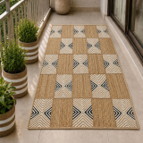 Artisan made Jute Cotton Rug