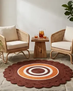 Handmade Jute Round Floor Rug