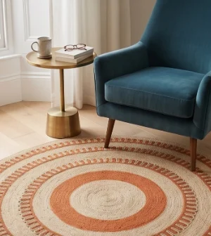 Round Braided Jute Rug