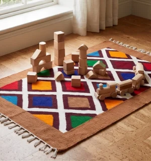 Handwoven Sataranji Floor Mat
