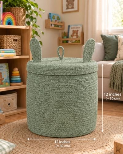 Handmade Covered Jute Basket