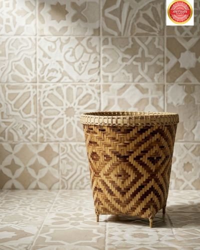 Handcrafted Bamboo Storage Basket