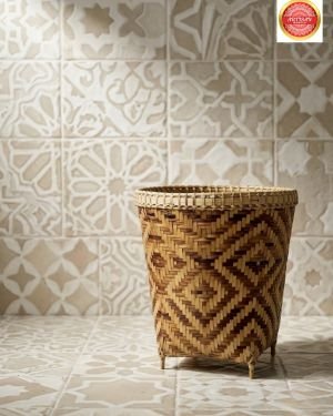 Handcrafted Bamboo Storage Basket