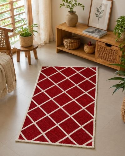 Handmade Square Jute Rug